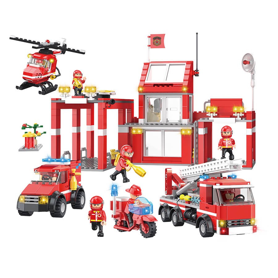 Fire building blocks 827 pcs