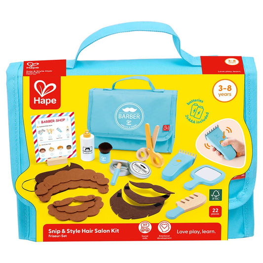 Stylish barber playset