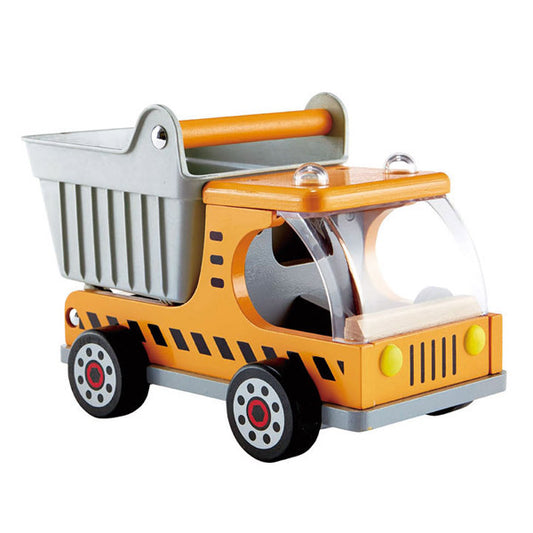 Camión volquete de madera