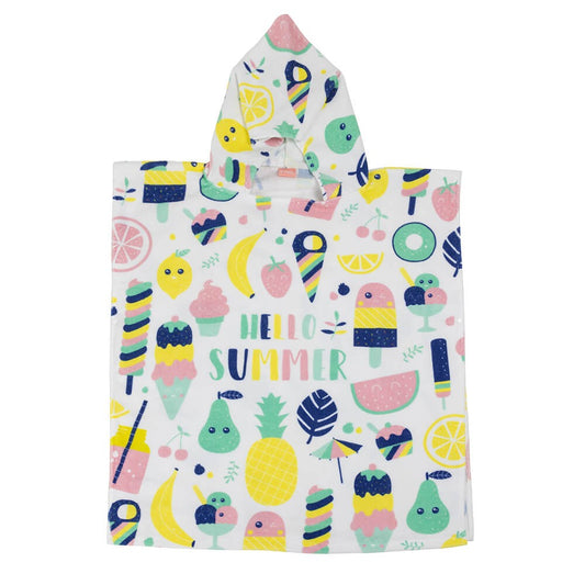 Poncho Frutas Hello Summer