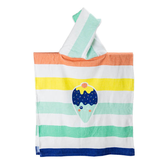 Poncho Stripes Hello Summer