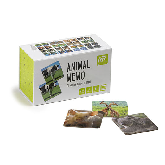 Animals memo game