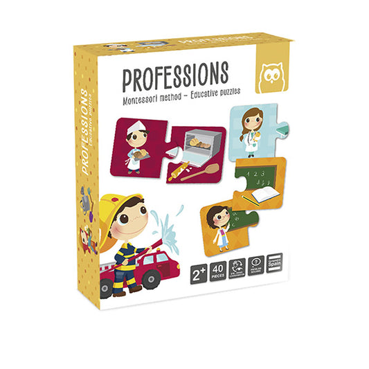 Professions puzzle educativo